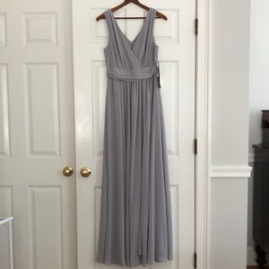 NWT- Lulus Light grey Maxi dress - small